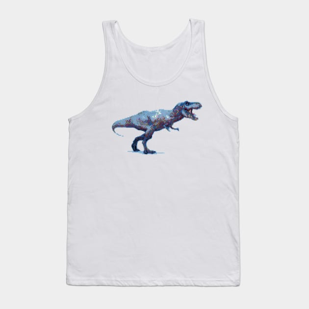 ASCIIsaurus Rex Tank Top by dhuffman5